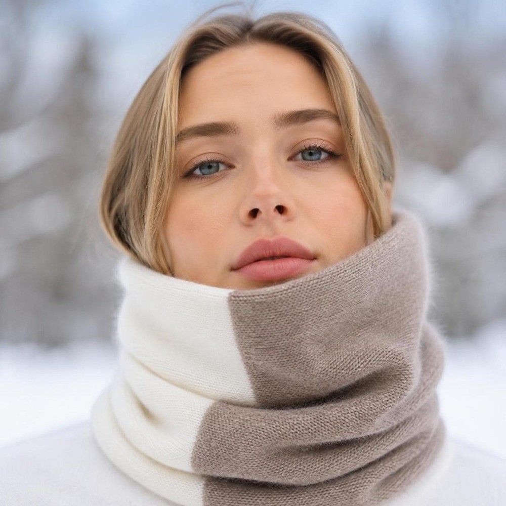 Infinity Scarf Knit - Syal Infinity dengan Warna yang Lembut