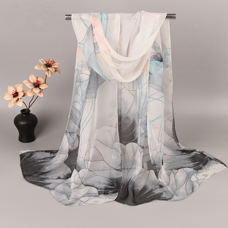 Syal Sutra Pantai Motif Bunga  - Face Scarf Mask ulasan dan harga
