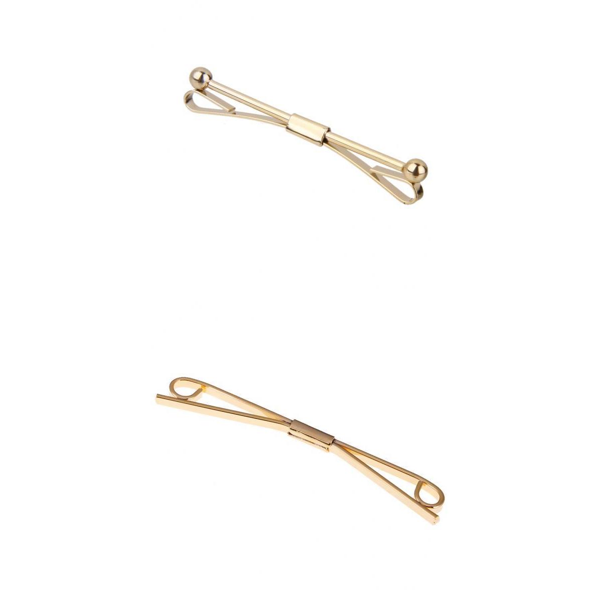 2 buah Set Penjepit Kerah Dasi - Tie Bar Set Gift ulasan dan harga