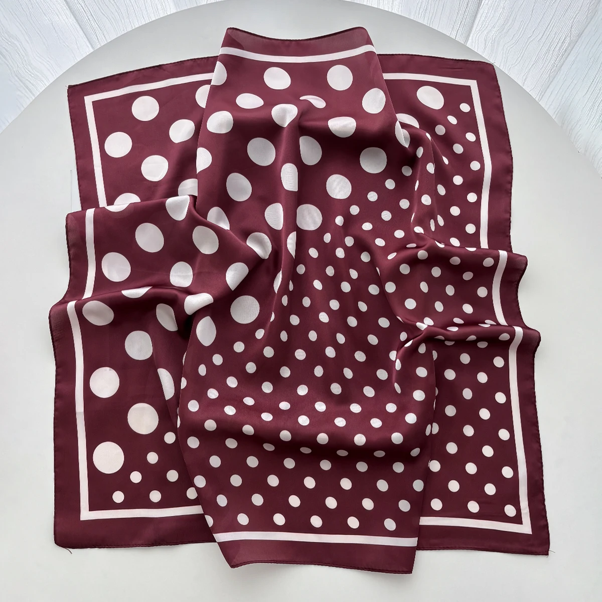 Syal Persegi Satin Lembut Eleg - Scarf Silk Square ulasan dan harga