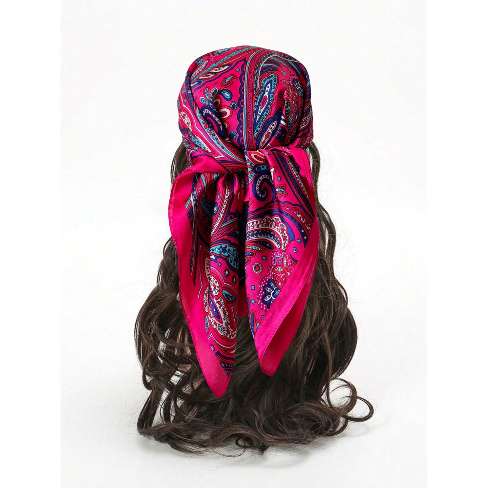 Syal Segiempat Imitasi Sutra C - Scarf Silk Square ulasan dan harga