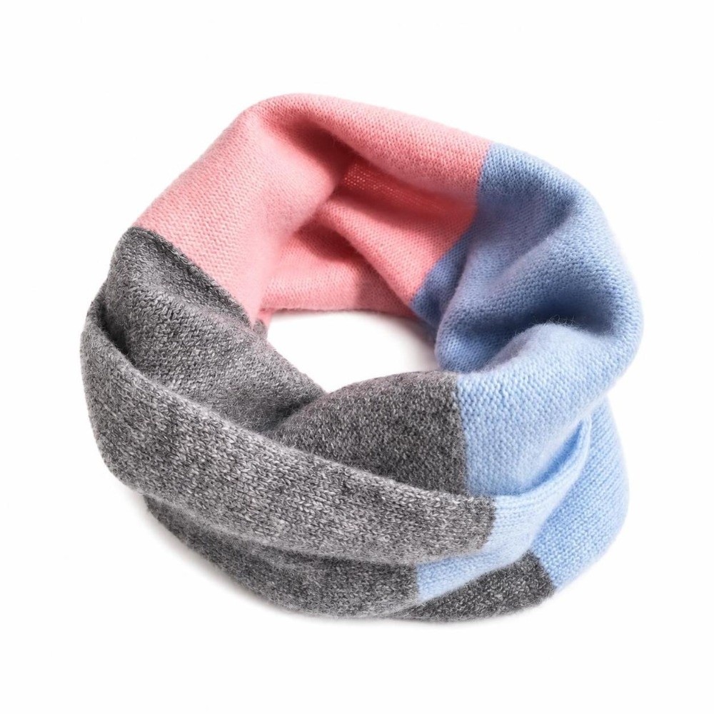 Syal Rajut Elastis dengan Warn - Infinity Scarf Knit ulasan dan harga