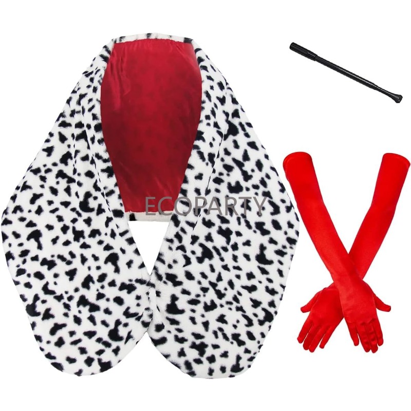 Aksesoris Kostum Cruella Devil - Face Scarf Mask ulasan dan harga