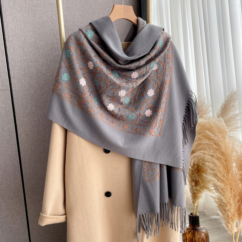 Selendang Kasmir Bordir Baru 2 - Woven Scarf Blanket ulasan dan harga