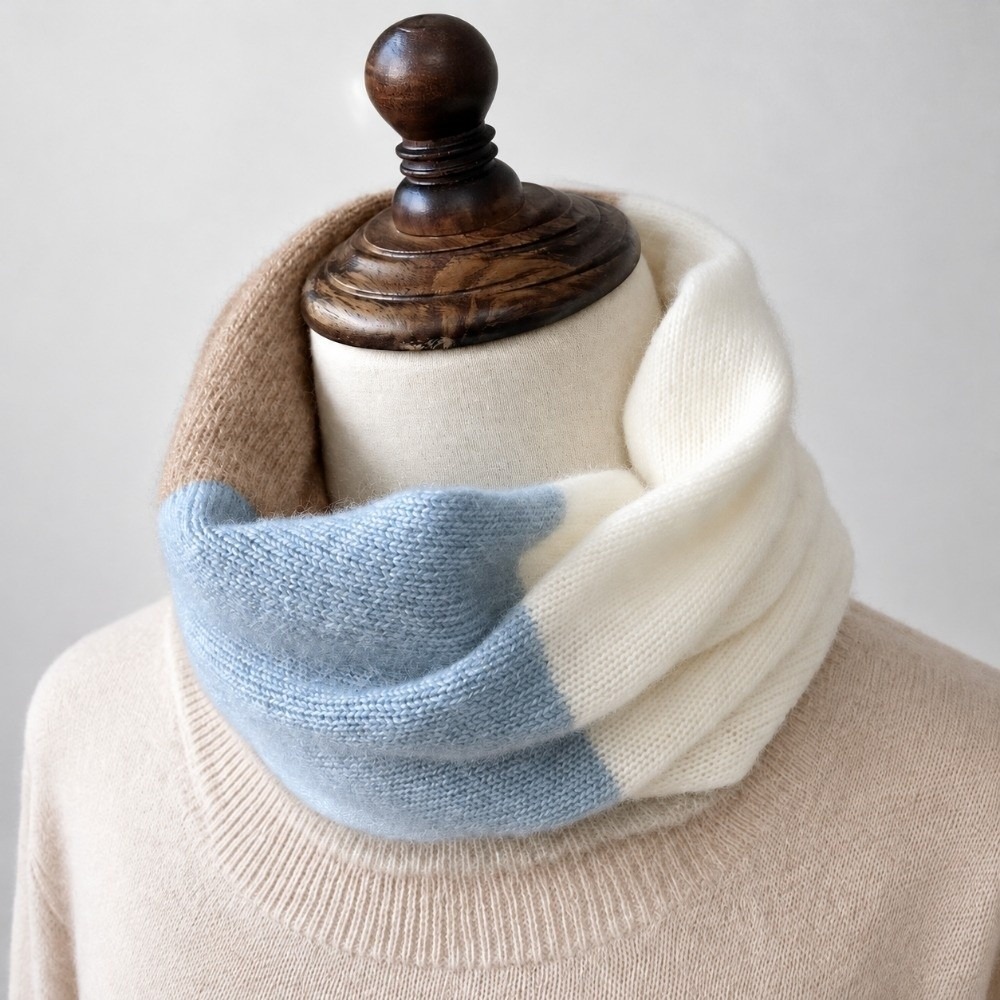 Syal Rajut dengan Sambungan Le - Infinity Scarf Knit ulasan dan harga