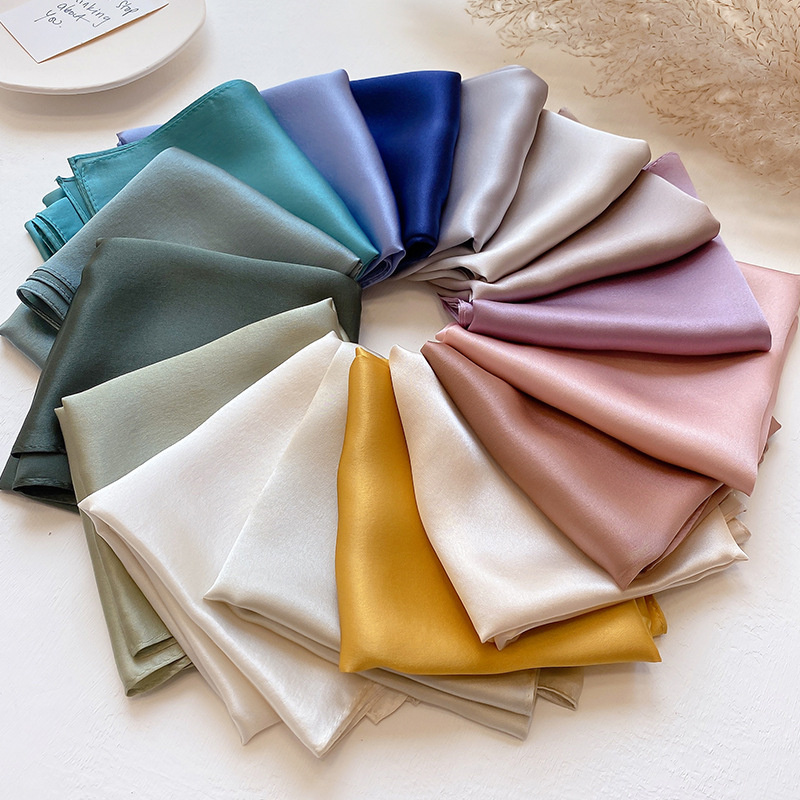 100% Fashion syal sutra asli s - Scarf Silk Square ulasan dan harga