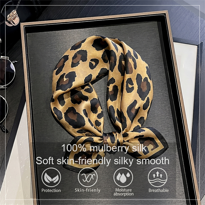 Syal Persegi Sutra 100% Motif  - Scarf Silk Square ulasan dan harga